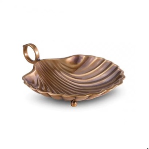 Bol décoratif fantaisie doré de qualité supérieure Bol à pâte doré antique Serveur à salade mariage d'occasion - Product Image 4