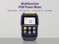 Compteur de puissance optique multifonction avec VFL, OPM filtré, test de câble réseau RJ45 et lampe torche LED
