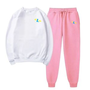 Conjunto Deportivo de 2 Piezas para Mujer, Talla Grande, Otoño Invierno, Conjunto de Pantalones Deportivos de Dos Piezas, Ropa Femenina - Product Image 3