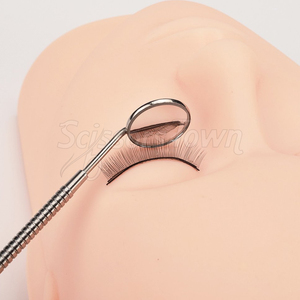 Espejo de pestañas con logotipo personalizado con superficie antivaho y agarre ergonómico para técnicos y salones de pestañas - Product Image 6