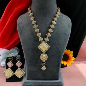 ชุดสร้อยคอยาวหรูหราทันสมัยเครื่องประดับแฟชั่นเหนือกาลเวลาพร้อมการออกแบบที่สง่างามยาวเพทายมอยส์ซอไนต์ช่วยเพิ่มสไตล์ของคุณ - Product Image 4