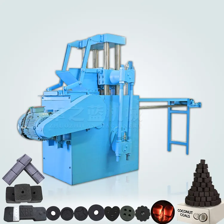 Máquina de estampado de briquetas de aluminio, chips de Corea, ramas de tronco de polvo de cáscara de Palma grande, formadora de carbón de alúmina activado
