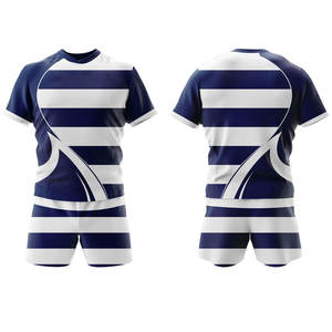 Tenues de rugby légères et confortables, design personnalisé, vêtements d'équipe de sport en plein air, vente en gros, respirantes, séchage rapide, vêtements de course - Product Image 3