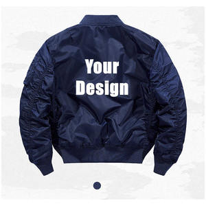 Chaqueta de Hombre Personalizada OEM, Chaqueta Bomber de Nailon Bordada, Chaqueta de Piloto Personalizada para Hombre, Chaqueta de Alta Calidad - Product Image 4