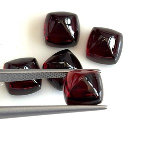 ธรรมชาติ8มม. สีแดงสดน้ำตาลโกเมนก้อน Cabochon - AAA - Product Image 2