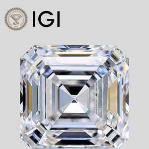 Diamant de laboratoire Asscher 4 carats E VVS1, taille Asscher, certifié IGI - Product Image 1