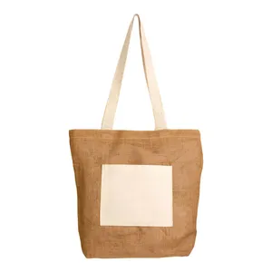 Borsa Shopper in Juta Personalizzabile con Soffietto, Borse Promozionali Personalizzabili - Product Image 4