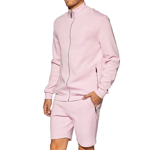 Wholesale Custom Logo <b>Track</b> Joggers Suit Sweat Sports Short Tracksuits 2piece Shorts Sets 2 Piece <b>T</b> Shirt and Shorts Men's Set - Product Image 3