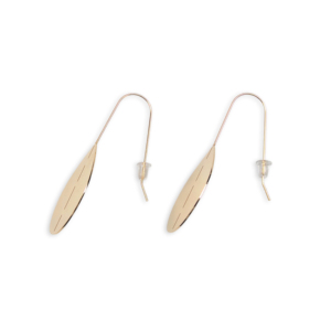 CUCOCUCA YXQ E163 Orecchini pendenti in acciaio inossidabile a forma di foglia, placcati in oro, comodi ed eleganti, adatti per l'uso quotidiano, spedizione UE in 48 ore - Product Image 2