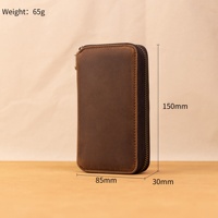 Boîtes de montre en cuir personnalisées étuis véritable étanche voyage facile à transporter étui pochette WR-0016
