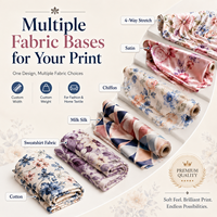 Service OEM/ODM de tissu satiné imprimé sur mesure pour chemises, foulards et textiles de maison avec faible MOQ