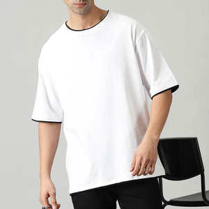 100% coton, T-shirt pour homme, coupe ample, imprimé Pakistan Fabricant facile à porter T-shirt pour homme Top Tendance Outfit Dernier prix - Product Image 5