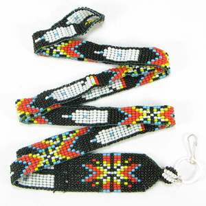 Cordones de cuentas de semillas hechos a mano ligeros para uso de identificación escolar Cordones de cuentas de semillas de colores con estilo con diseño de bordado - Product Image 5