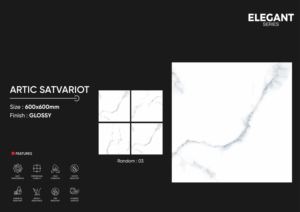 Carreaux de porcelaine marron 600x600mm de conception européenne moderne Carreaux de mur et de sol sculptés Taille 600x600 MM - Product Image 2