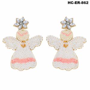 Superbes boucles d'oreilles en perles de rocaille pour filles et femmes avec des motifs complexes et des combinaisons de couleurs vives. - Product Image 4