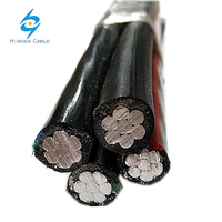 Câble LXS 4x50mm2 4x35mm2 4x25mm2 4x16mm2 4x95mm2 AL XLPE Câble Aérien en Suspension Câble en Aluminium Torsadé 0.6/1kV