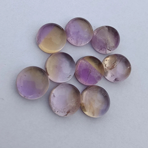 พลอยอะเมทรินทรงกลมหลังแบนปรับเทียบขนาดได้ตามธรรมชาติคุณภาพสูง - Product Image 3