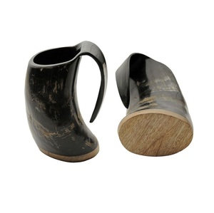 Tasse en corne artisanale inspirée de Viking rustique Tankard Premium fait à la main tasse à boire à collectionner pour bière hydromel café et bière - Product Image 1