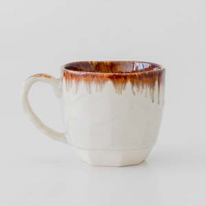 Drip Blue & Brown Ceramic <b>Cup</b> <b>Set</b> - Product Image 2