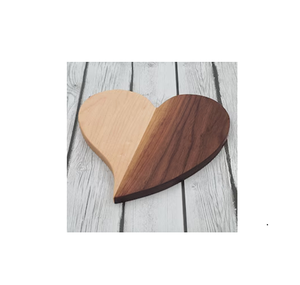 Tabla de cortar de madera de acacia con mango para cocina Tabla de cortar de madera para queso Frutas para forma de corazón - Product Image 6