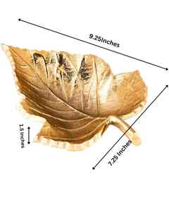 VISHAL HANDICRAFT - Bandejas Metálicas Modernas de Diseño, Platos para Servir de Forma Irregular, Decoración Ecológica y Duradera - Product Image 5