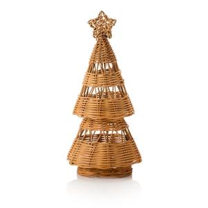 Juego de decoración navideña para árbol de Navidad, mimbre rústico tejido a mano, adorno festivo minimalista, decoración de mesa ecológica, OEM ODM de Vietnam - Product Image 1