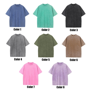 T-shirt surdimensionné imprimé personnalisé de haute qualité pour hommes T-shirt vierge en coton de style de couleurs personnalisées T-shirt à col rond pour hommes - Product Image 3