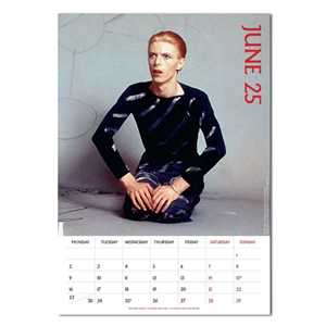 Calendario de Escritorio Personalizado de David Bowie 2025, Calendario de Mesa Perpetuo de Papel para Oficina o Hogar, Calendario Impreso - Product Image 1