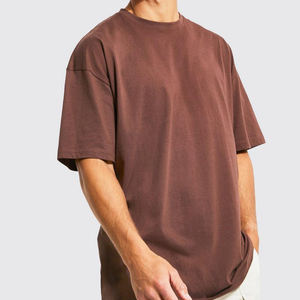 T-shirts surdimensionnés vintage pour hommes T-shirt à manches courtes en coton Baggy Crewneck Streetwear délavé à l'acide - Product Image 2