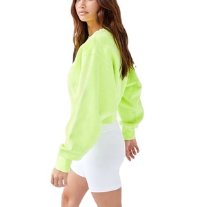 Sudadera con Capucha de Manga Larga de Color Sólido para Mujer, Ropa Deportiva Informal de Invierno, Tejida, ODM - Product Image 3