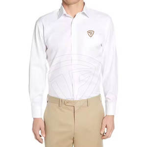 Camisas formales para hombre Manga larga Slim Fit Estilo profesional Material transpirable Servicio OEM disponible - Product Image 1