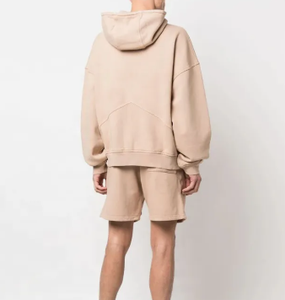 เสื้อฮู้ดซิปหนาแบบหนัก ผลิตตามสั่ง (OEM) ผ้าฝ้ายฟลีซหนานุ่ม สวมใส่สบาย สำหรับผู้ชายและผู้หญิง สไตล์สตรีทแวร์ลำลอง พร้อมโลโก้ เสื้อฮู้ดซิป - Product Image 4