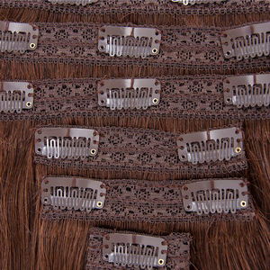 Extensions de cheveux humains vietnamien bon marché vendeur de cheveux doux et plats trame de peau PU extensions de cheveux à clip - Product Image 3