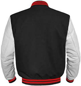 Chaqueta de béisbol universitaria de lana de cuero de alta calidad para hombres, mujeres, jóvenes, diseño elegante de calle para invierno - Product Image 6