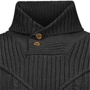 Men's Style Long Sleeve Knit Polyester Sweater Custom Crew Neck <b>Jumper</b> with Embroidered Logo Polyester Sweater - Product Image 4