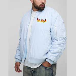 Veste de baseball unisexe à col montant pour homme grande taille OEM, style hip-hop, coupe-vent respirant à séchage rapide, veste universitaire - Product Image 1