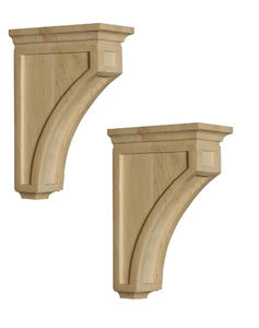 Corbel de pared de madera maciza auténtica, acento decorativo para casas, apartamentos, villas y espacios de oficina, material de construcción - Product Image 1