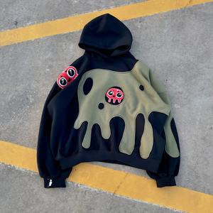 Vente chaude Automne sweat à capuche à manches longues pour homme en couleur unie avec couleur et tailles personnalisées - Product Image 1