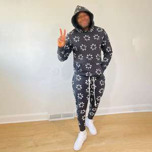 Survêtement d'hiver pour homme en coton 100% respirant avec capuche, doublure en polaire et caractéristiques coupe-vent - Meilleure vente, service OEM - Product Image 3