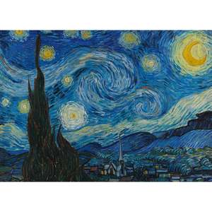 Impression d'art La Nuit étoilée de Vincent Van Gogh sur papier, format géant - Product Image 1