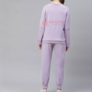 High Quality Plus Size Lightweight Cotton <b>Women's</b> Tracksuits Solid Autumn Casual Sets Breathable Customizable Logo & Design - Product Image 2