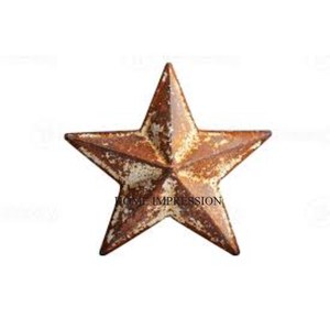 Estrella de pared de Metal marrón rústico para decoración navideña interior y exterior, hierro tallado a mano, Estrella colgante, accesorios artesanales - Product Image 1