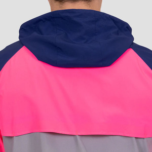 Ensemble survêtement décontracté pour femme en coton 100% avec veste coupe-vent à fermeture éclair et short au-dessus du genou, vente chaude - Product Image 4