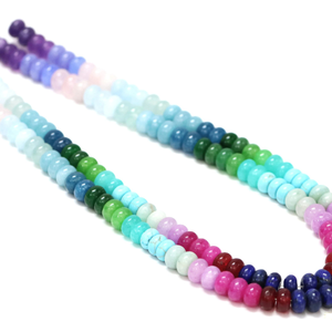 Cuentas Redondas de Cuarzo Pavo Real: Joyería de Piedras Preciosas Lisas AAA (7-8 mm) - Product Image 3