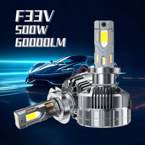 500W fabricante H1 H3 H4 H7 H11 9005 9006 faros Led 6 seis tubos de cobre bombilla Led para coche - Product Image 6