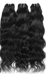 Paquets de Cheveux Humains Indiens Bruts Ondulés Naturels Tressés de 16 Pouces - Product Image 4