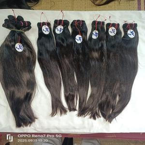 Extensions de cheveux humains vierges indiens bouclés naturels de haute qualité, tissage double trame à la machine, fournisseurs de qualité supérieure à Chennai - Product Image 4