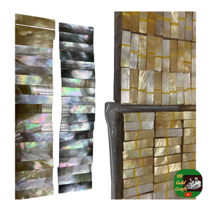 Feuille de placage de coquille, feuille de placage décorative de coquille, feuille de placage de coquille faite à la main pour l'exportation de meubles, de bijoux et de décoration - Product Image 1