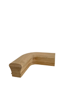 Accessoire de main courante en chêne rouge et caoutchouc 7311, 90 degrés, quart de tour, pièces d'escalier, écologique EFS