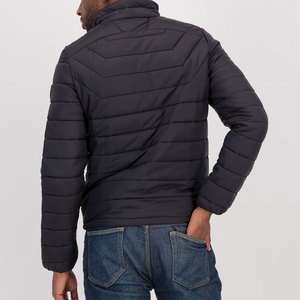 Veste bouffante légère de haute qualité pour hommes Stand à manches longues tissu imprimé confortable hiver vêtements de plein air bulle de quantité minimale de commande basse - Product Image 5